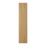 Oikiture Open Wardrobe 3 Drawers Hanging Rail Natural