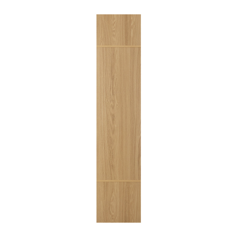 Oikiture Open Wardrobe 3 Drawers Hanging Rail Natural