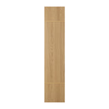 Oikiture Open Wardrobe 3 Drawers Hanging Rail Natural - Close-Up Angle