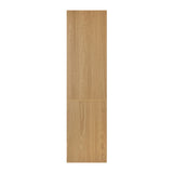 Oikiture Wardrobe 3 Drawers Hanging Rail Natural