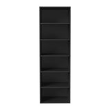 Oikiture Wardrobe Shelf Unit 6 Shelves Black