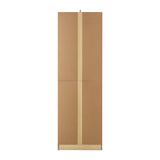 Oikiture Wardrobe Shelf Unit 3 Drawers Organizer Black - Low Angle