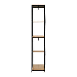 Oikiture Large Open Wardrobe Hanging Rail 5 shelves