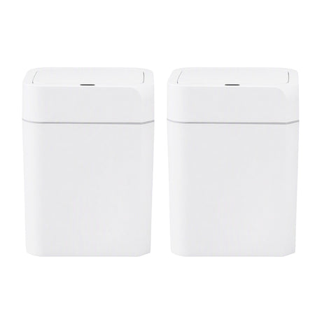 Artiss Rubbish Bin 12L 2-Pack Sensor Kitchen Automatic Motion Touchless White, image 4