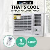 Devanti Window Air Conditioner 2.7kW - Side View