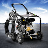 Giantz Petrol High Pressure Cleaner Washer 20M Hose Gurney - Low Angle