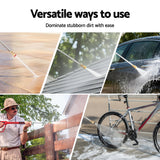 Giantz Pressure Washer Gun Short Trigger 4000PSI M22-14 1/4 Inch 5 Nozzles Red - 45-Degree Angle