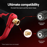 Giantz Pressure Washer Gun Short Trigger 4000PSI M22-14 1/4 Inch 5 Nozzles Red - Rear View