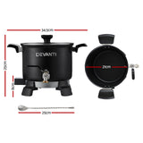 Devanti 5L Candle Wax Melter with Quick Pour Spout and Safety Features - 1200W Electric Melting Pot