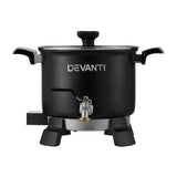 Devanti 5L Candle Wax Melter with Quick Pour Spout and Safety Features - 1200W Electric Melting Pot