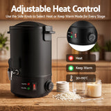 Devanti 6L Wax Melter Candle Making 1520W Melting Pot Furnace Quick Pour Spout Soy Soap - 45-Degree Angle