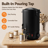 Devanti 6L Wax Melter Candle Making 1520W Melting Pot Furnace Quick Pour Spout Soy Soap - Low Angle