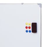 Magnetic Whiteboard 60x90cm Erase Board Marker Eraser Tray Home Office School - Top-Down View
