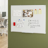 Magnetic Whiteboard 90x120cm Erase Board Marker Eraser Tray Home Office School - 45-Degree Angle