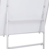 90x120cm Standing Whiteboard with Wheels Magnetic Double-Sided Erase Board - Side View