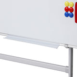 90x120cm Standing Whiteboard with Wheels Magnetic Double-Sided Erase Board - Top-Down View