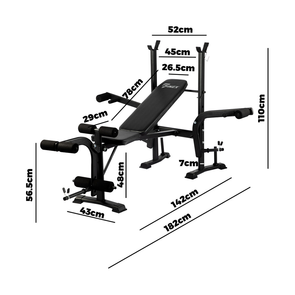 Finex Press Weight Bench 8in1 Multi-Station Fitness