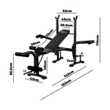 Finex Press Weight Bench 8in1 Multi-Station Fitness - 45-Degree Angle
