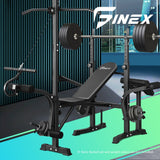 Finex Weight Bench with 330kg Weight Capacity Multi-Station - Top-Down View