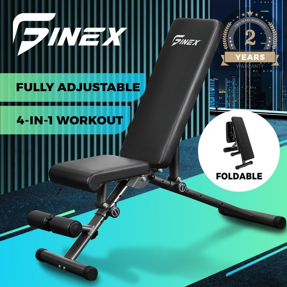 Finex FID Bench Dumbbell Weight Bench Flat Incline Decline