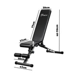 Finex FID Bench Dumbbell Weight Bench Flat Incline Decline