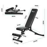 Finex FID Bench Dumbbell Weight Bench Flat Incline Decline - 45-Degree Angle