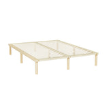 Artiss Bed Frame Double Size Wooden Base Mattress Platform Timber Pine AMBA - Close-Up Angle