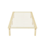 Artiss Bed Frame Single Size Wooden Base Mattress Platform Timber Pine AMBA - Side View