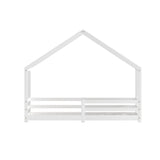 Artiss Bed Frame Wooden Kids Single House Frame White AMOS - Side View
