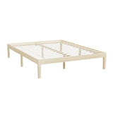 Artiss Bed Frame Double Size Wooden Base Mattress Platform Timber Pine BRUNO - Close-Up Angle