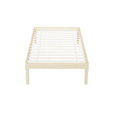 Artiss Bed Frame Single Size Wooden Base Mattress Platform Timber Pine BRUNO - Side View