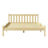 Artiss Bed Frame Double Size Wooden Oak SOFIE - Top-Down View