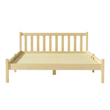 Artiss Bed Frame Double Size Wooden Oak SOFIE - Side View