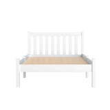Artiss Bed Frame King Single Size Wooden White SOFIE - Top-Down View