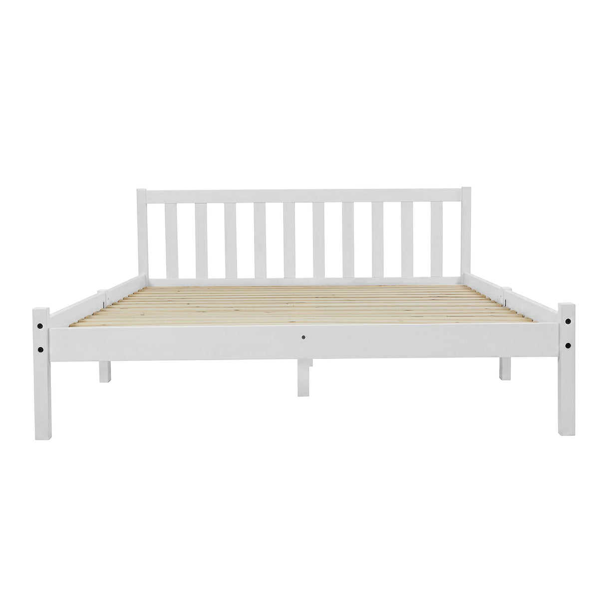 Artiss Bed Frame Queen Size Wooden White SOFIE