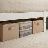 Artiss Bed Frame Queen Size Wooden White SOFIE - Top-Down View