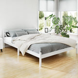 Artiss Bed Frame Queen Size Wooden White SOFIE - Front View
