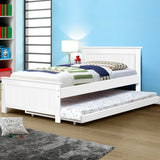 Artiss Bed Frame King Single Size Wooden Trundle Daybed White ELVIS - Close-Up Angle