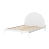 Artiss Bed Frame Queen Size Wooden White DALY - Close-Up Angle