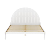Artiss Bed Frame Queen Size Wooden White DALY - Side View