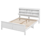 Artiss Queen Bed Frame with Storage Headboard and Footboard Wooden Bed Base White - Extra Image
