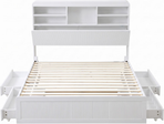 Artiss King Single Bed Frame and 2 Bedside Table Bedroom Furniture Set