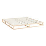 Artiss Bed Frame King Size Wooden Base Mattress Platform Timber Pine KALAM - Close-Up Angle