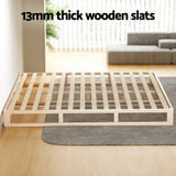 Artiss Bed Frame King Size Wooden Base Mattress Platform Timber Pine KALAM - 45-Degree Angle