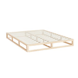 Artiss Bed Frame Queen Size Wooden Base Mattress Platform Timber Pine KALAM - Rear View