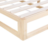 Artiss Bed Frame Queen Size Wooden Base Mattress Platform Timber Pine KALAM - Top-Down View