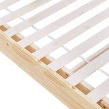 Artiss Bed Frame Double Size Floating Wooden Mattress Base Platform Timber ODIN - Side View
