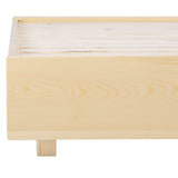 Artiss Bed Frame Double Size Floating Wooden Mattress Base Platform Timber ODIN - Top-Down View