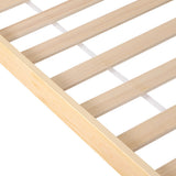 Artiss Bed Frame Single Size Rattan Wooden RITA - Top-Down View