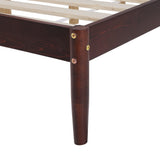 Artiss Bed Frame Queen Size Wooden Base Mattress Platform Timber Walnut VISE - Top-Down View
